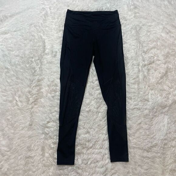 Victorias Secret Leggings Size Small Pants Black High Rise Mesh Yoga Sports - Picture 1 of 11
